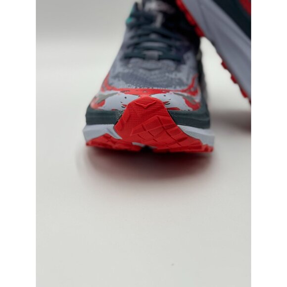 Hoka Mens Stinson 9.5B Running Gray Red Blue Athletic Shoes|1141530-WHF Cushion - Picture 8 of 16